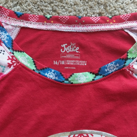 Justice size 16/18 pajamas - Picture 2 of 5